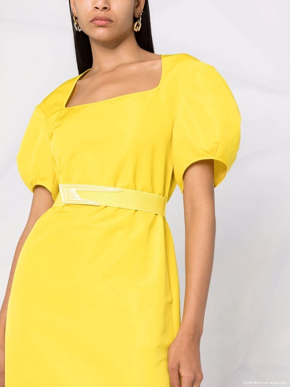 Cheap belted Stella McCartney dress puff-sleeve Women 0325